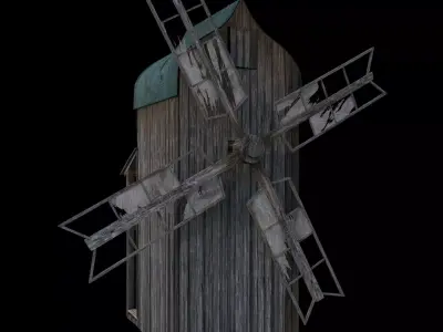 Old wind mill 3D model