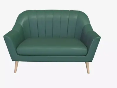 Sofa furniture Free low-poly 3D model