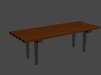 Bench Free 3D model order