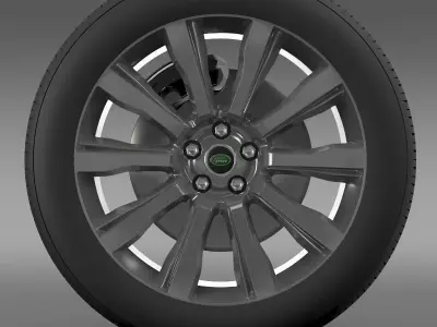 RangeRover Supercharged wheel 3D model