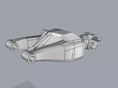 HONDA SINGLE SIDED SWING ARM PROTOTYPE V3 ENGINE AT EICMA 3D model