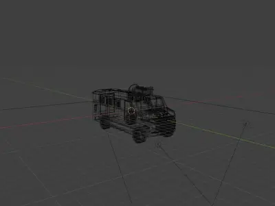 Swat Van Free low-poly 3D model