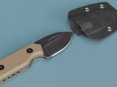Neck Knife Boker Magnum Lil Friend Low-poly 3D model