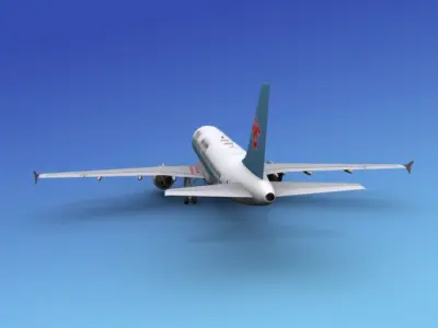 Airbus A320 China Southern 3D model