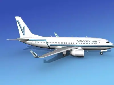 Boeing 737-700ER Velocity Air 3D model