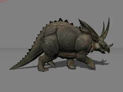 Tricera Dinosaurs Animal Low-poly 3D model