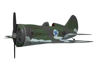 Polikarpov I-16 Rata Type18 3D model