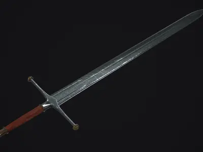 Sword Ice of House Stark - Game of thrones - 3D Model Low-poly 3D model