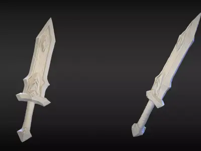 Stylized Sword 34 3D model