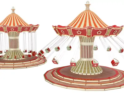Funfair Swing 3D model