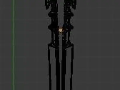 Fantasy Claymore Model Low-poly 3D model