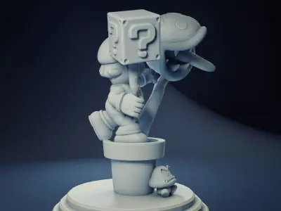 Mario Bros Attack 3D print model purchase