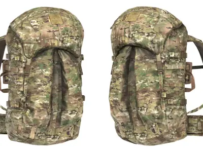 MYSTERY RANCH SATL ASSAULT RUCK Low-poly 3D model