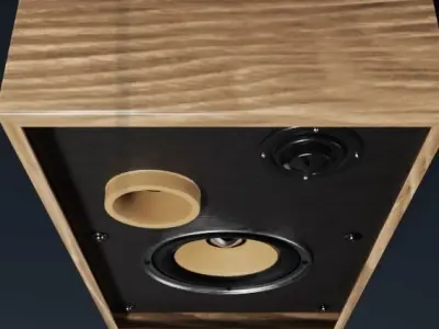 Vintage hi-fi Domestic Loudspeaker Beam ST-240 3D model