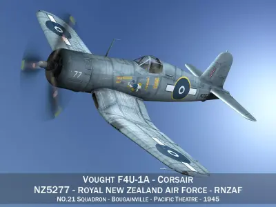 Vought F4U-1A - NZ5277 3D model