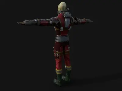 Alien NFT Model with all the source files and textures Low-poly 3D model