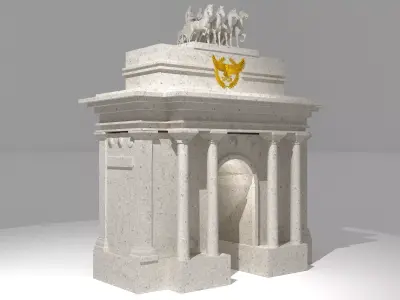 Roman Monument 4K 3D model