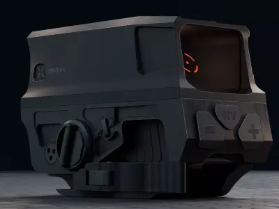 Holographic Sight HMD-04  Game Ready Low-poly 3D model