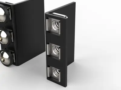 Rack Rail Unit 3D model