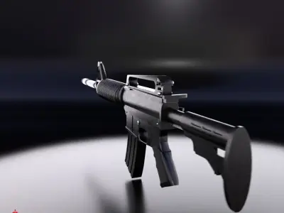 M4 Assault Rifle Low-poly 3D model shop