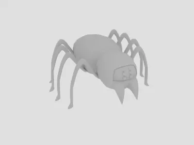 Monster Spider Crawl  Low-poly 3D model