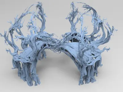 King Arthur Vine Tree bridges 3D model