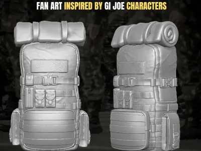 Leatherneck Kit 3D printable Files For Action Figures 3D print model