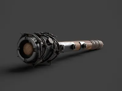 Modifiable Strike Weapon 02 Low-poly 3D model