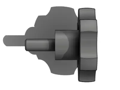 Manipulo Handle Merkbak MTM 6040 M10x25 3D model