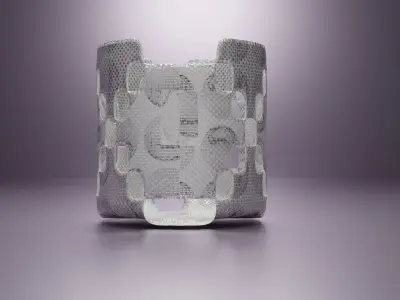 Vase 1 with pattern of dots Free 3D print model