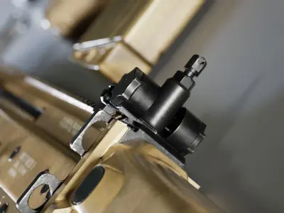 SCAR H Gun Beret Helmet Collection Low-poly 3D model