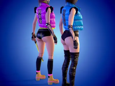 Sweet Devil Low-poly 3D model