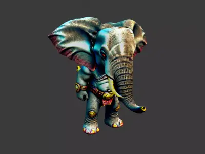 Elephantman Low-poly 3D model