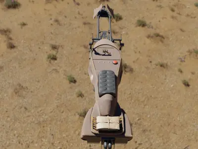 starwars Motojet 74-Z Low-poly 3D model