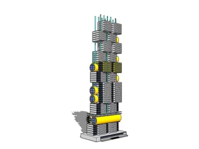 Commercial high-rise 07 3D model