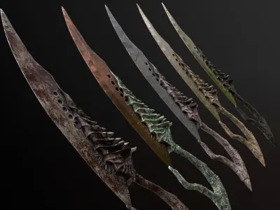 Demonic Sword Demon Sword 3D model