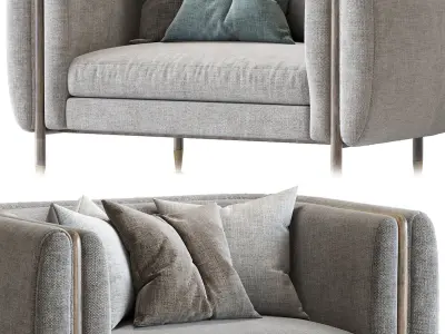 Private Label 2019 Barlow Armchair 3D model