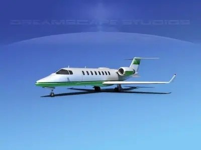 LearJet 45 V05 3D model