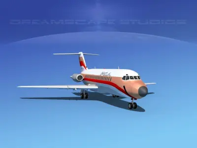 Douglas DC-9-15 PSA 3D model