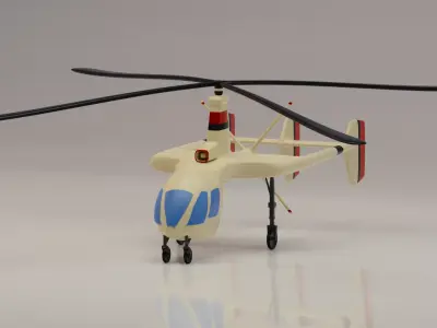 Toy helicopter based on Kamov Autogyro 3D model
