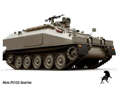 Alvis FV103 Spartan 3D model