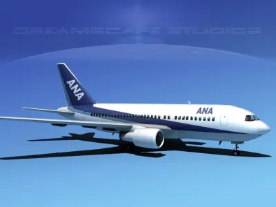 Boeing 767-100 ANA 3D model