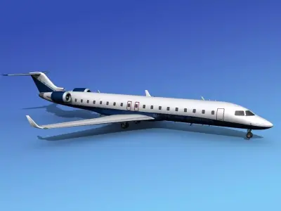 Bombardier CRJ700 AirBaltic 3D model
