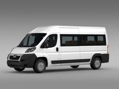 Peugeot Boxer Window Van L3H2 2006-2014 3D model