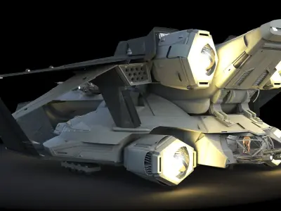 Spaceship 3D model 20