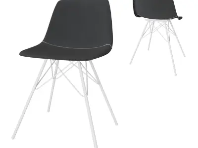 Modern dining room chair set Free low-poly 3D model