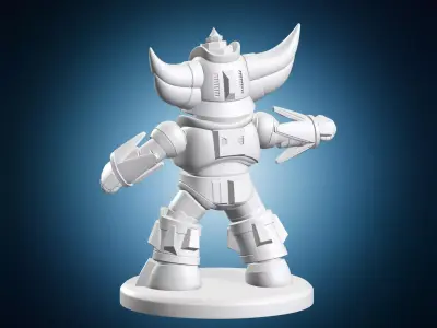 Grendizer Robot With Horns 3D print model