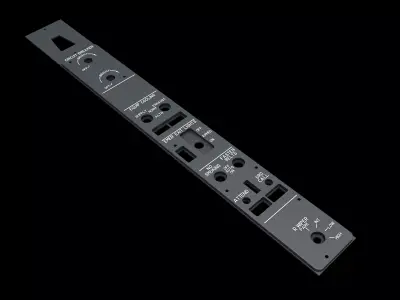 BOEING 737 OVERHEAD - CENTRAL PANEL 3D print model