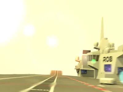 HMS Queen Elizabeth Aircraft Carrier 3D model