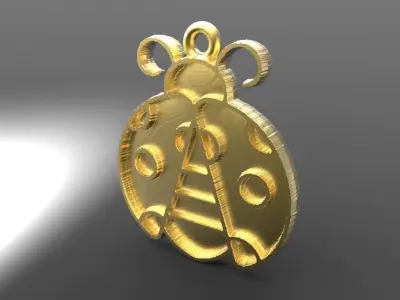 ladybug pendant 3D print model